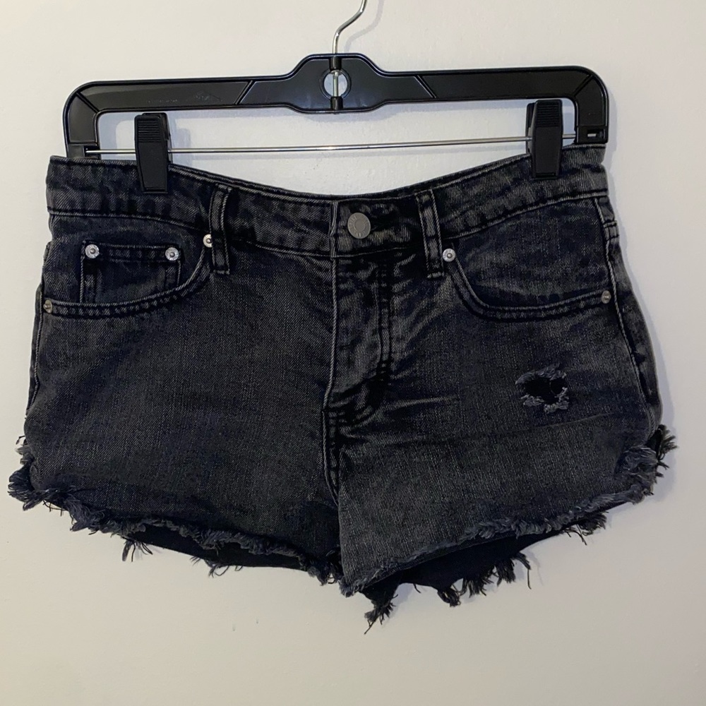 Black Jean Shorts